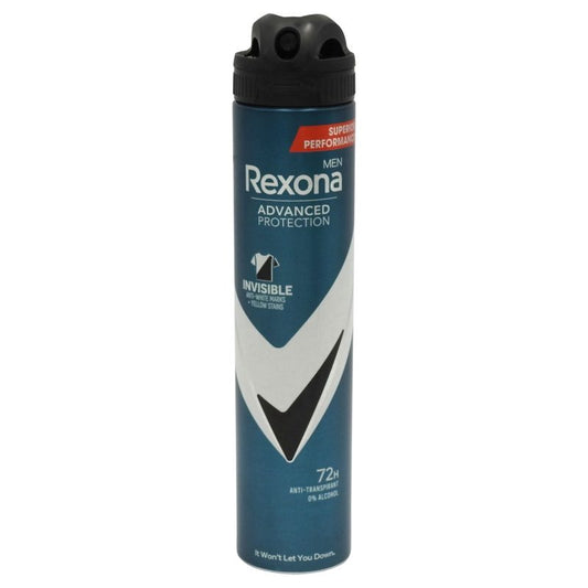 Antiperspirant Deodorant, Rexona, 200 ml Men Advanced Protection Invisible 72H
