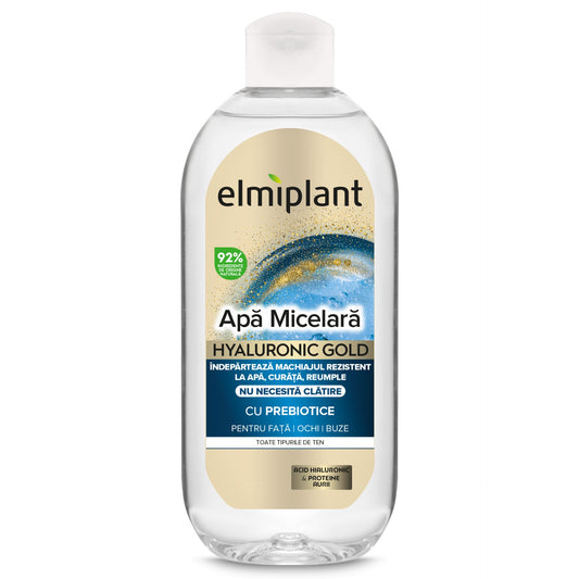 Apa Micelara, Elmiplant, Hyaluronic Gold, 400 ml