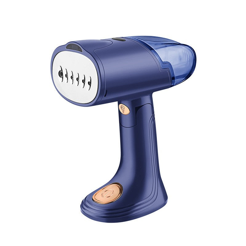 Aparat de Calcat Vertical Portabil cu Abur, Klevo, Putere 1500W, Rezervor Detasabil de 138ml, Priza, Functie Anti Calcar si Auto Curatare, Pliabil, cu Perie, 20x10.5x8 cm, Albastru