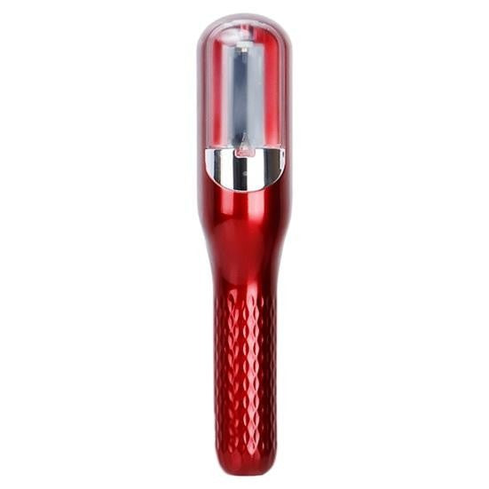 Aparat de Reparare a Varfurilor Despicate, Klevo, Netezirea Firului de Par, din ABS+PC, cu Ioni Negativi, Baterie 500 mAh, 24.8 x 5.3 x 5 cm, Rosu