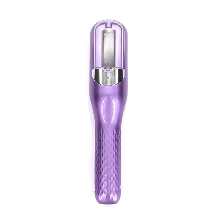 Aparat de Reparare a Varfurilor Despicate, Klevo, Netezirea Firului de Par, din ABS+PC, cu Ioni Negativi, Baterie 500 mAh, 24.8 x 5.3 x 5 cm, Mov
