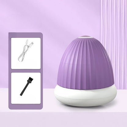Aparat de Scame 2 in 1, Klevo, Curatare Haine si Lampa de Veghe, 3 Trepte, Incarcare Tip C, 4 W, 9 x 10 cm, Mov