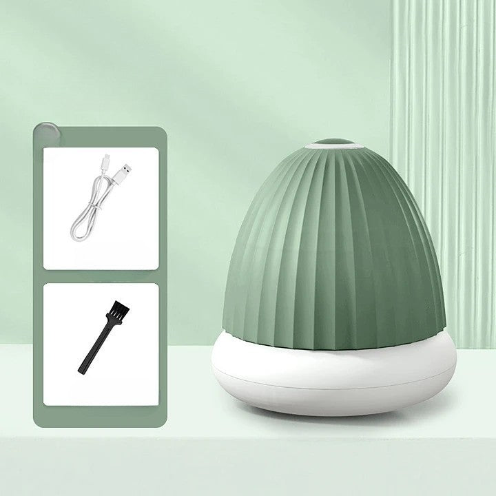 Aparat de Scame 2 in 1, Klevo, Curatare Haine si Lampa de Veghe, 3 Trepte, Incarcare Tip C, 4 W, 9 x 10 cm, Verde
