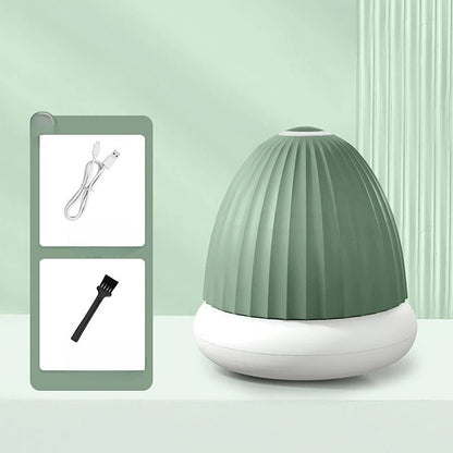 Aparat de Scame 2 in 1, Klevo, Curatare Haine si Lampa de Veghe, 3 Trepte, Incarcare Tip C, 4 W, 9 x 10 cm, Verde