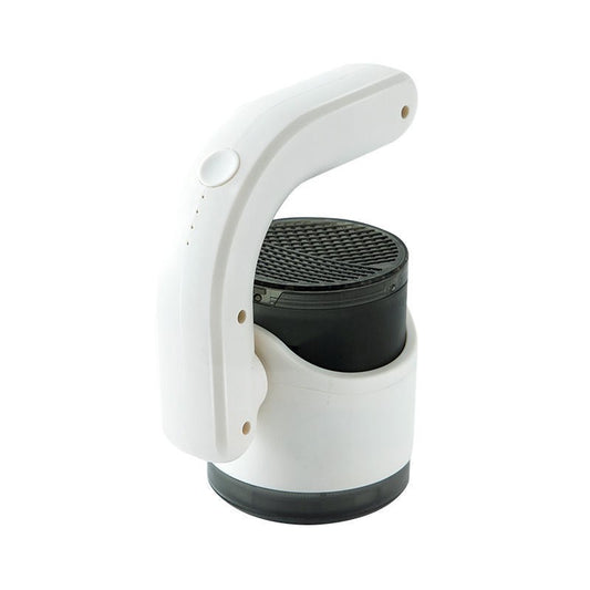 Aparat Pentru Curatat Scame, Par Si Praf, Klevo, cu LED, Pentru Diferite Tipuri De Material, Cu Lame Din Otel Inoxidabil, Compartiment de Depozitare, Maner Reglabil, 11x10.5x8.7 cm, Alb