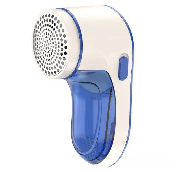 Aparat Pentru Curatat Scame, Par Si Praf, Klevo, Pentru Diferite Tipuri De Material, Cu Lame Din Otel Inoxidabil, Incarcare Prin USB Type-C, Cu Perie De Curatare si Cablu USB Incluse, Albastru, 15 x 7 cm