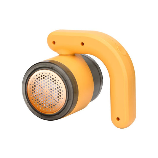 Aparat Pentru Curatat Scame, Par Si Praf, Klevo, cu LED, Pentru Diferite Tipuri De Material, Cu Lame Din Otel Inoxidabil, Compartiment de Depozitare, Maner Reglabil, 11x10.5x8.7 cm, Galben
