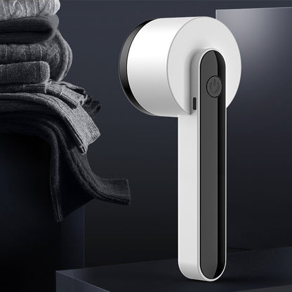 Aparat Pentru Curatat Scame, Par Si Praf, Klevo, Trimmer pentru Diferite Tipuri De Material, Cu Lame Din Otel Inoxidabil, Maner Ergonomic, Incarcare Prin USB, Alb