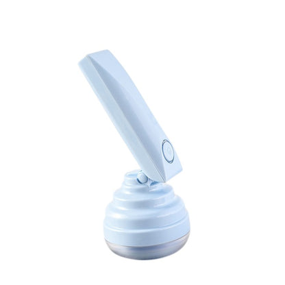 Aparat Pentru Curatat Scame, Par Si Praf, Klevo, Trimmer pentru Diferite Tipuri De Material, Cu Lame Din Otel Inoxidabil, Maner Flexibil, Incarcare Prin USB, 13x8 cm, Albastru