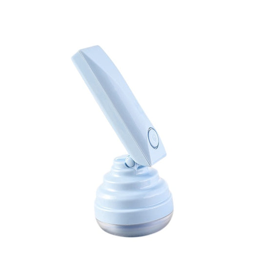 Aparat Pentru Curatat Scame, Par Si Praf, Klevo, Trimmer pentru Diferite Tipuri De Material, Cu Lame Din Otel Inoxidabil, Maner Flexibil, Incarcare Prin USB, 13x8 cm, Albastru