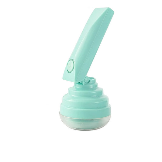 Aparat Pentru Curatat Scame, Par Si Praf, Klevo, Trimmer pentru Diferite Tipuri De Material, Cu Lame Din Otel Inoxidabil, Maner Flexibil, Incarcare Prin USB, 13x8 cm, Verde