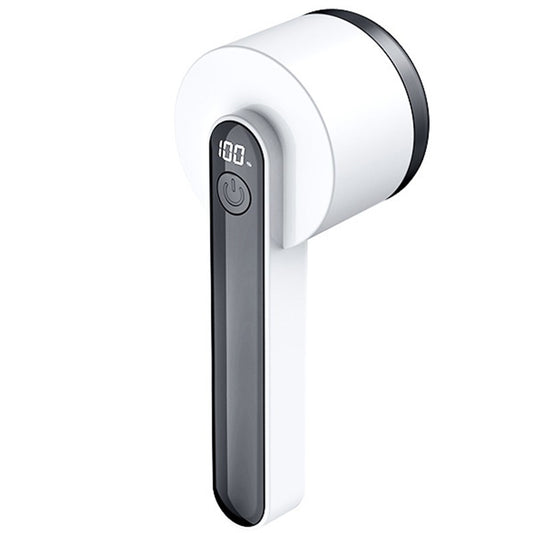 Aparat Pentru Curatat Scame, Par Si Praf, Klevo, Trimmer pentru Diferite Tipuri De Material, Cu Lame Din Otel Inoxidabil, Maner Ergonomic, Incarcare Prin USB, Alb