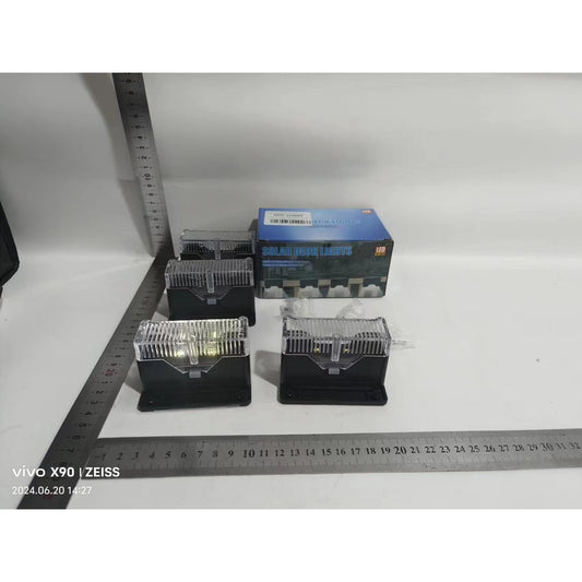 Aplica solara LED Klevo, ABS/Policarbonat, rezistenta la apa IP65, pentru trepte, borduri, terasa, 1.2V, 600mah, 7.9 x 5 cm, lumina alb rece, negru