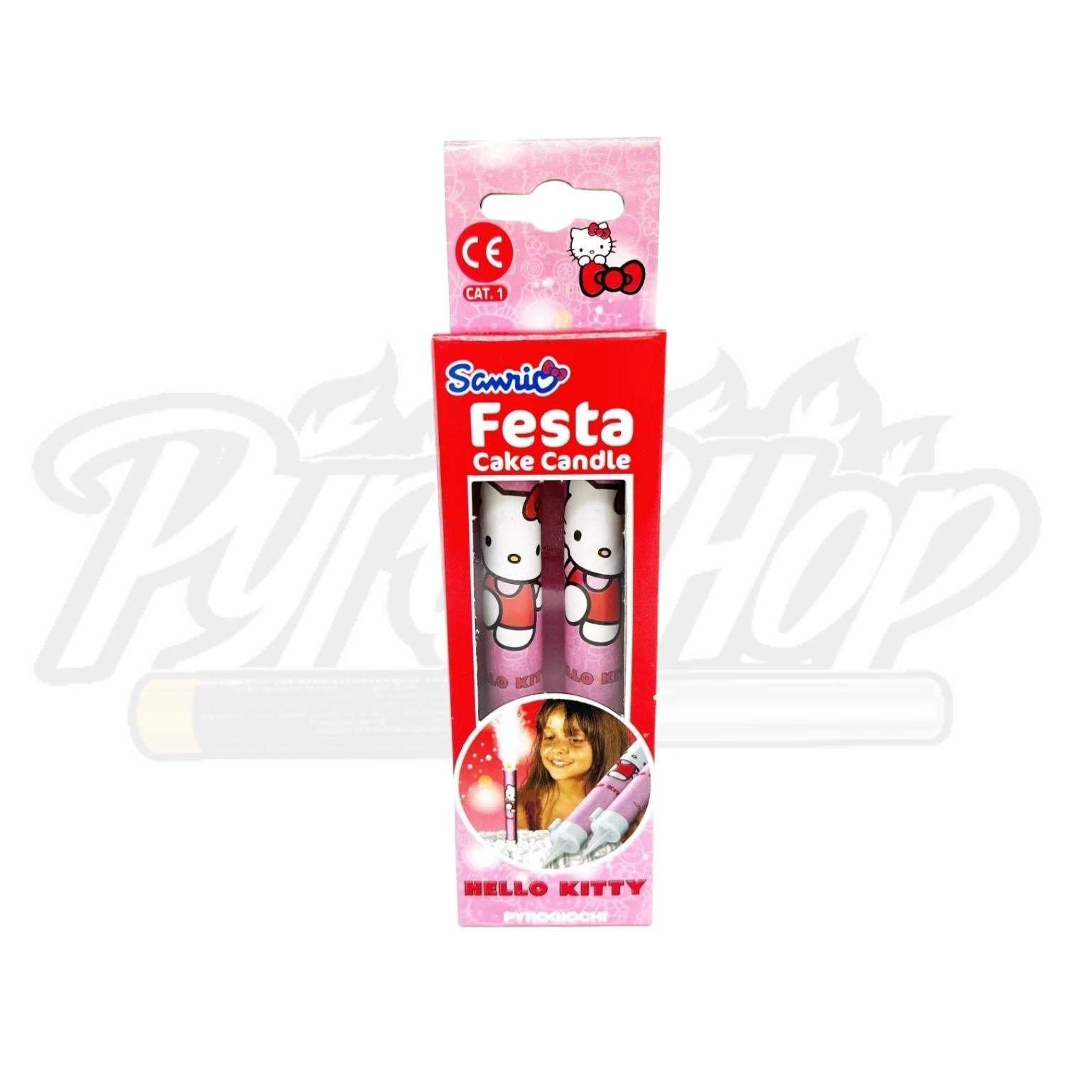 Artificii de tort Hello Kitty - set 2 buc