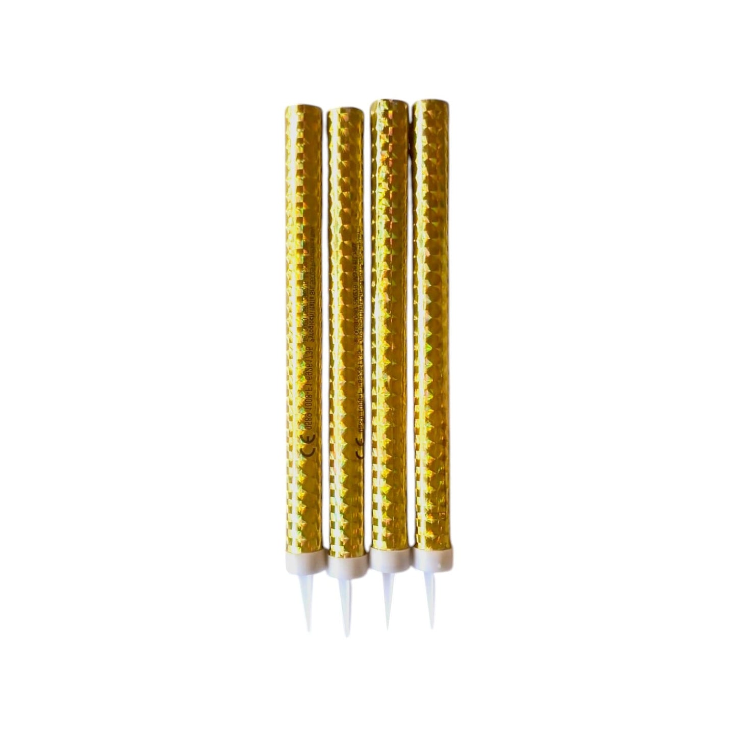 Artificii pentru tort aurii 18 cm 70sec set 4 buc
