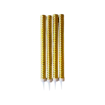 Artificii pentru tort aurii 18 cm 70sec set 4 buc