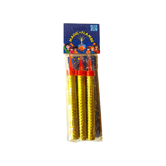 Artificii pentru tort aurii 12 cm - set 3 BUC
