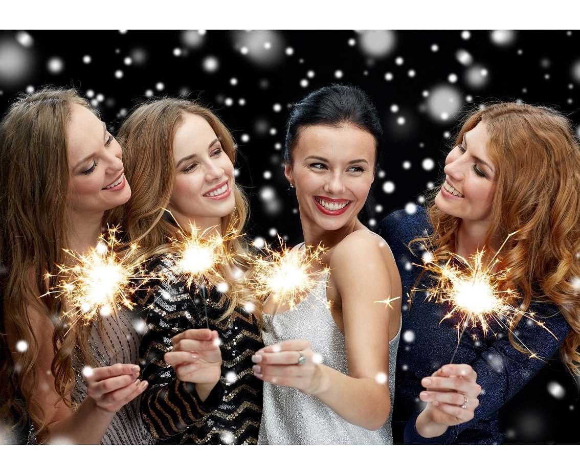 Artificii sparklers de mana - stelute de brad 16 cm - set 10 buc