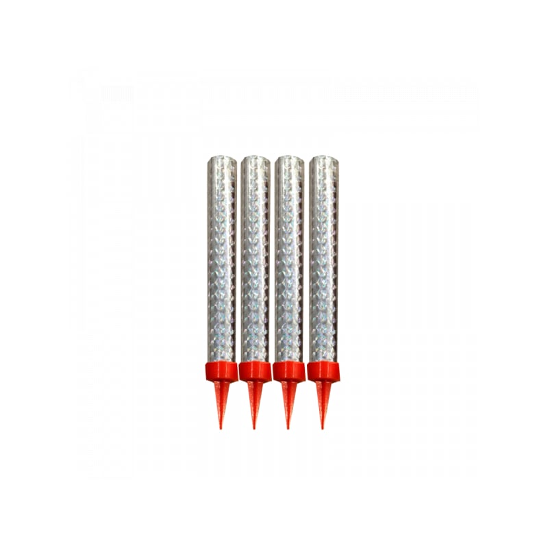 Artificii Tort Argintii 12 cm / 12 buc