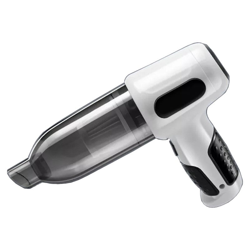 Aspirator Auto Tip Pistol, Klevo, Aspirator cu Aspirare si Suflare, pentru Casa Masina, Multifunctional fara Fir, incarcare 4000mAh, Alb