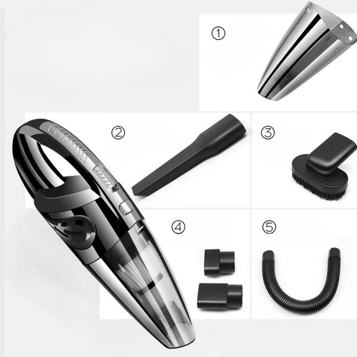 Aspirator de Mana Portabil Turbo, Klevo, pentru Uz Caznic sau Auto, Functie de Aspirare Umeda si Uscata, Incarcare USB, 32.000 rot/min, Putere 120W