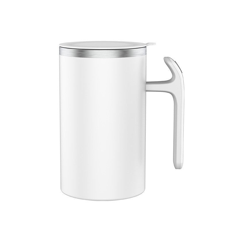 Cana portabila cu mixer incorporat, Klevo, pe baterii, 380 ml, alb