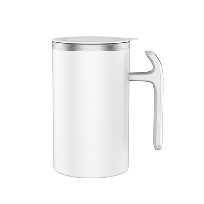 Cana portabila cu mixer incorporat, Klevo, pe baterii, 380 ml, alb