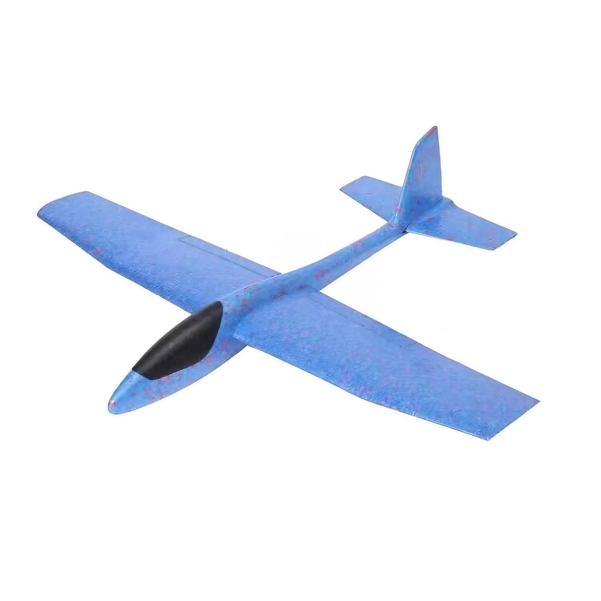 Avion Planor Klevo, din Polistiren, Lungime 85 cm , Jucarie Recreativa, Cascadorii, Albastru
