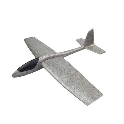 Avion Zburator, Klevo, Tip Planor, 83 cm Lungime, +3 Ani, din Polistiren, Aruncare 10 - 30 m, Gri