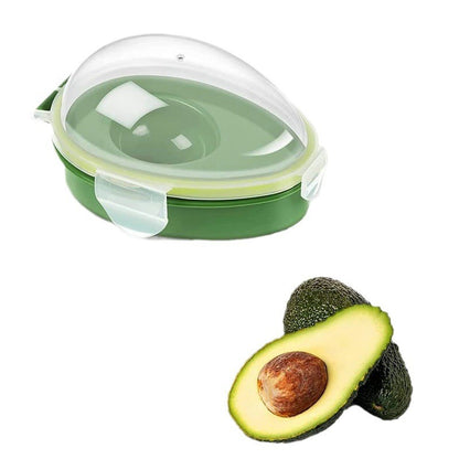 Recipient de Depozitare Avocado, Klevo, Etans, pentru Frigider, din Plastic, Mentinere Proaspata, 15.3x11x8 cm, Verde