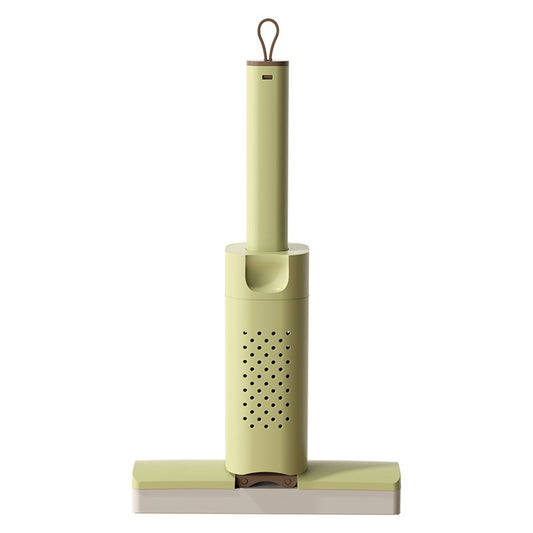 Mini Mop, Klevo, Pentru Uz Casnic, Sistem Autostoarcere, Portabil, Mop cu Burete, Rotire 180°,15 x 27.5 cm, Verde