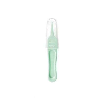 Set Aspirator Nazal pentru Copii, Klevo, Manual, Anti-Reflux, cu Pompita, Usor de Curatat, Varf din Silicon, 11.2x4cm, Verde