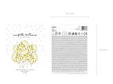 Baloane confetti - cercuri, 30cm, aurii