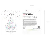 Baloane confetti - cercuri, 30cm, mix