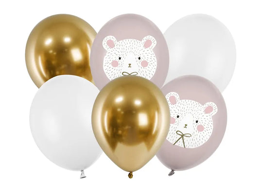 Baloane de 30 cm, urs polar, mix