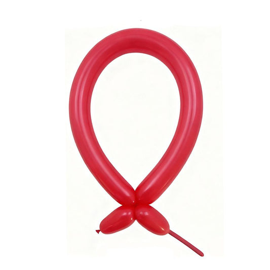 Baloane de Modelaj, Klevo, Set 50 bucati, Model Standard, din Latex, 30 x 1.5 cm, 1.8 g per unitate, pana la 150 cm, Rosu