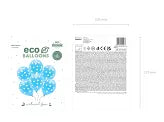 Baloane Eco Pastel 33 cm, Buline, albastru-azur