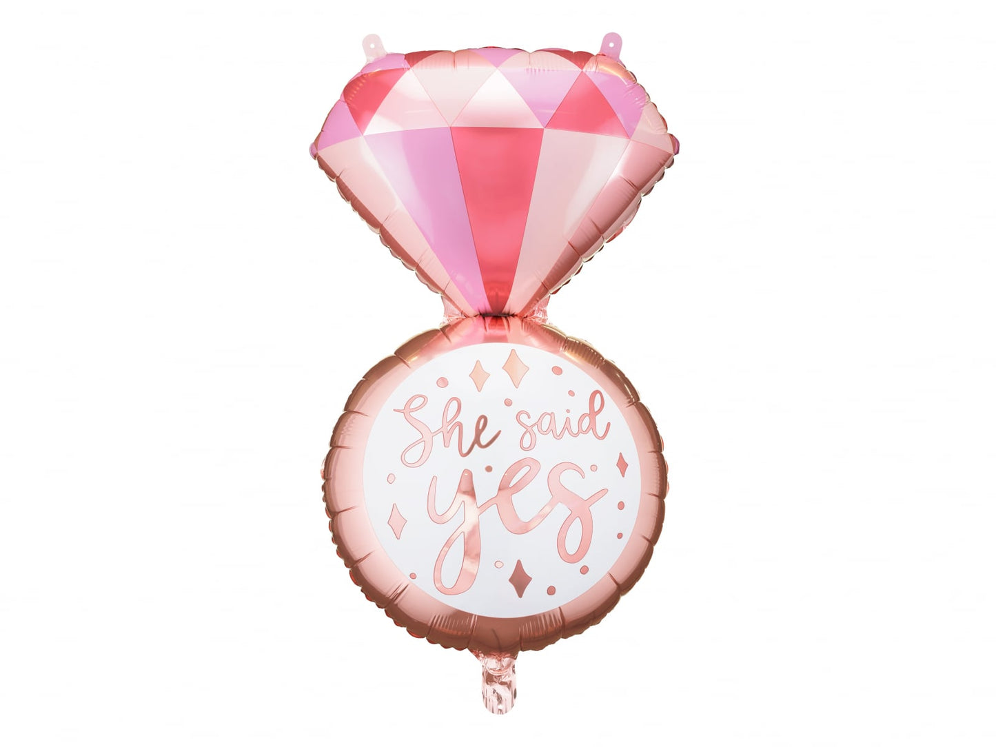 Balon de folie inel "she said yes" 41 x 72 cm
