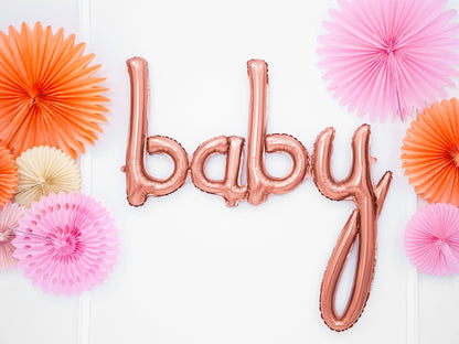 Balon folie Baby, rose gold, 73.5x75.5cm (1 buc.)