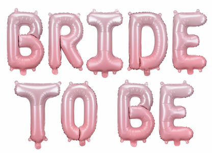 Balon din folie Bride to be, 350x45 cm, roz