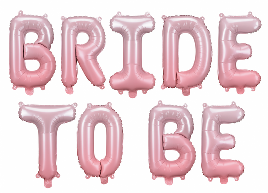 Balon din folie Bride to be, 350x45 cm, roz