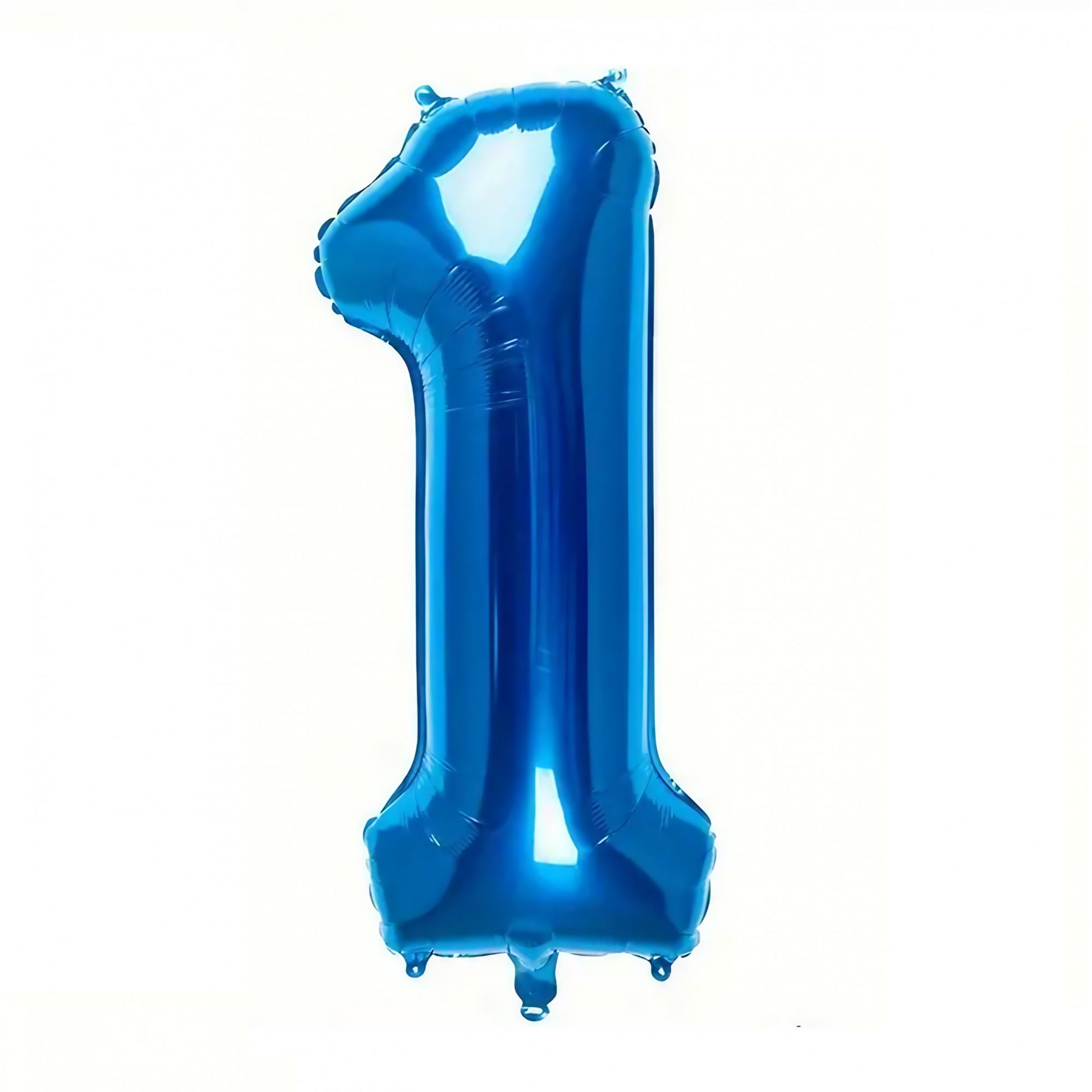 Balon din Folie Klevo, Cifra 1, 81 cm, Pentru Aer sau Heliu, Bulk, Albastru