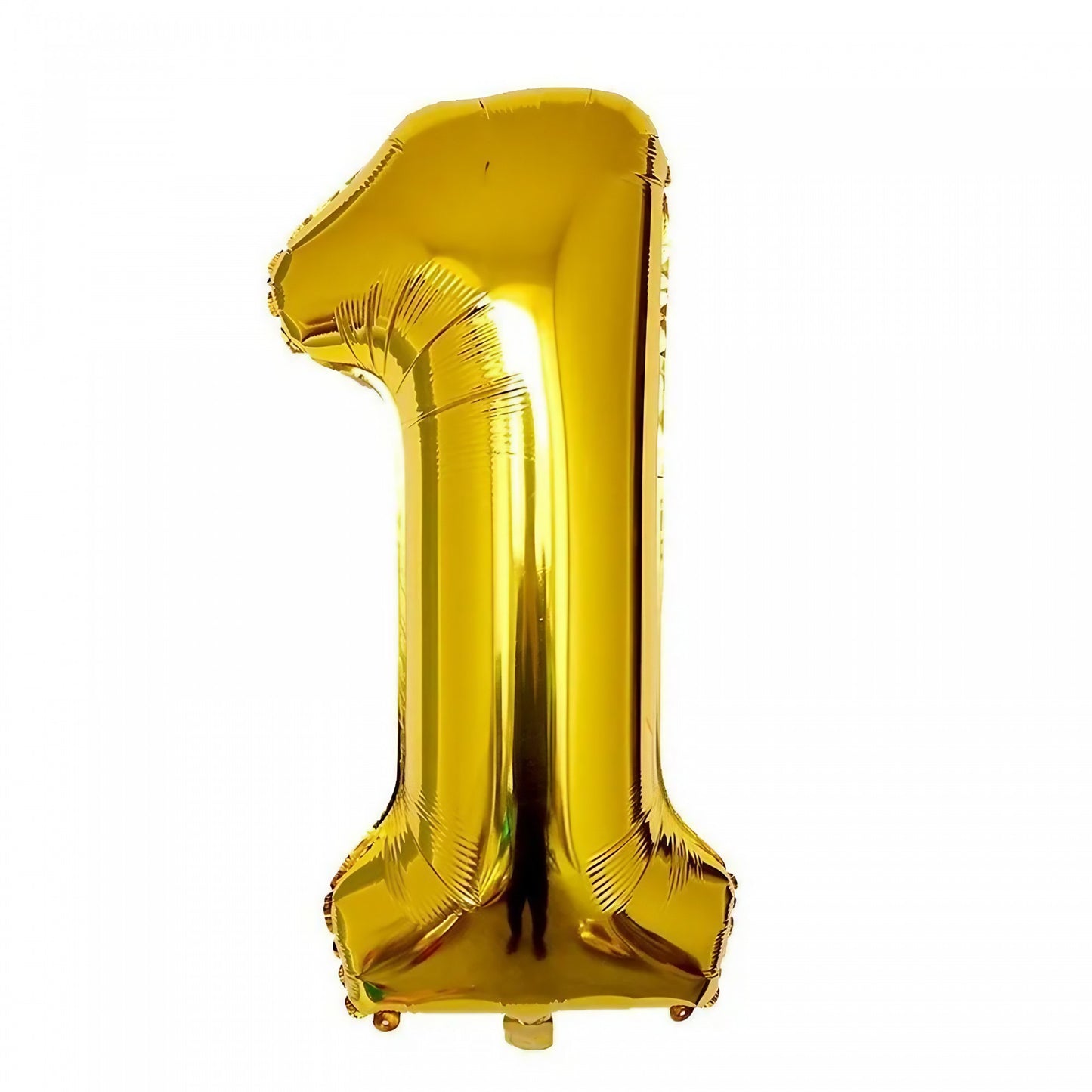 Balon din Folie Klevo, Cifra 1, 81 cm, Pentru Aer sau Heliu, Bulk, Auriu