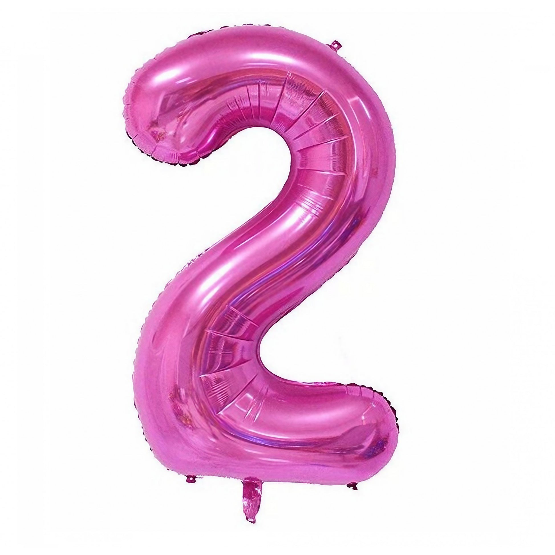 Balon din Folie Klevo, Cifra 2, 81 cm, Pentru Aer sau Heliu, Mov