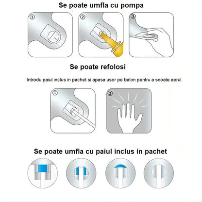 Balon din Folie Klevo, Cifra 7, 81 cm, Pentru Aer sau Heliu, Bulk, Albastru
