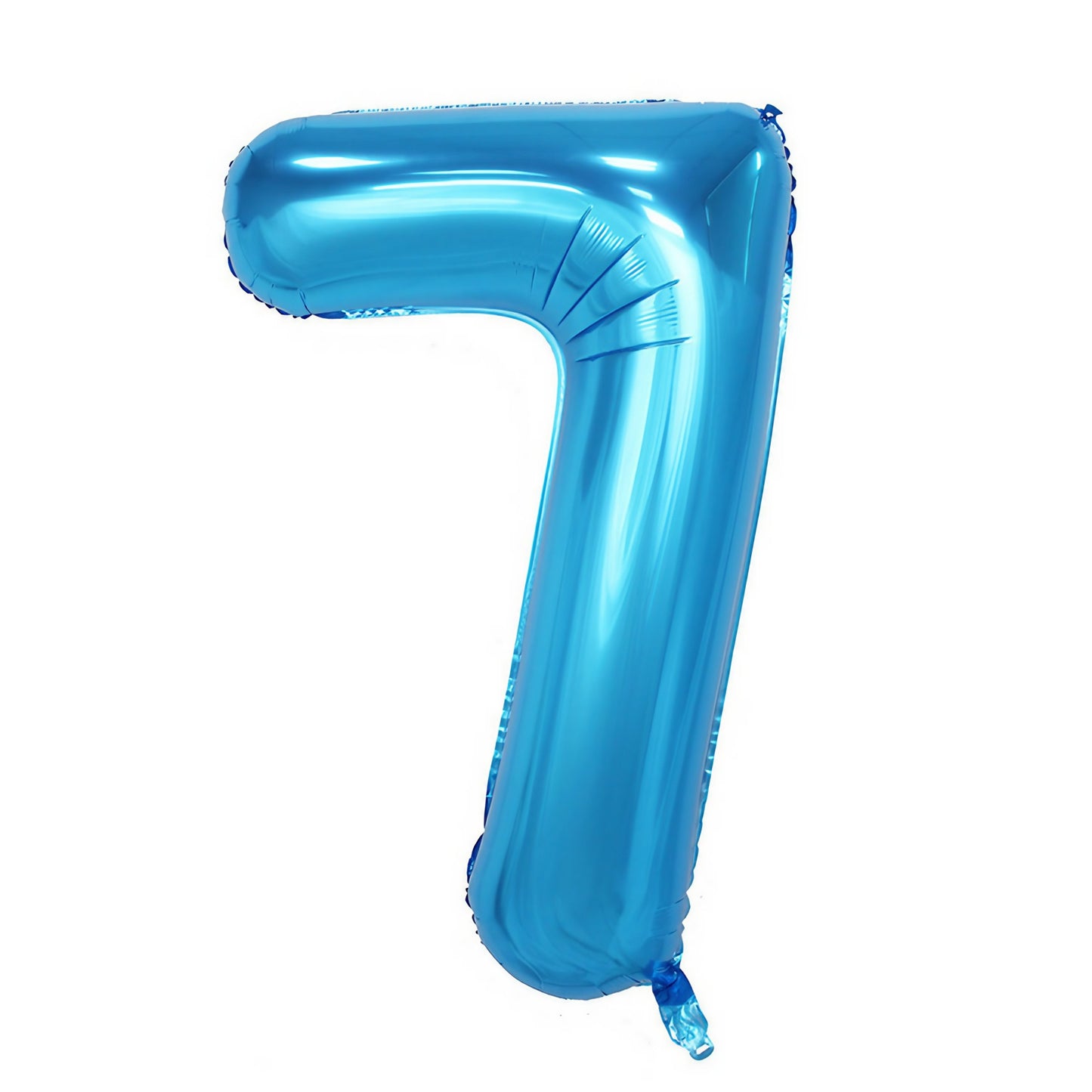 Balon din Folie Klevo, Cifra 7, 81 cm, Pentru Aer sau Heliu, Bulk, Albastru