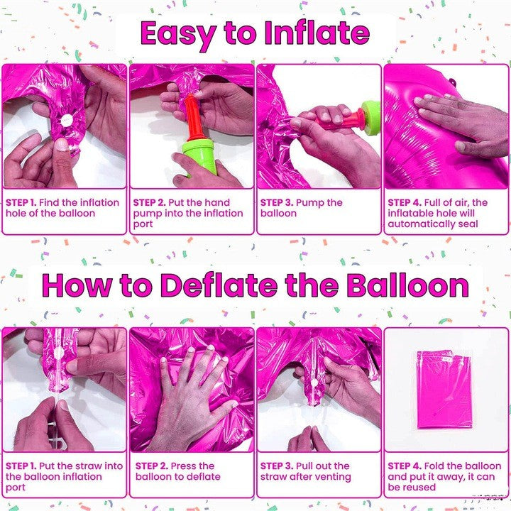 Balon din Folie, Klevo, Cifra 7, Tema Aniversare, 81 cm, Ambalaj Individual, Pai inclus, Umflare cu Aer sau Heliu, Bulk, Mov
