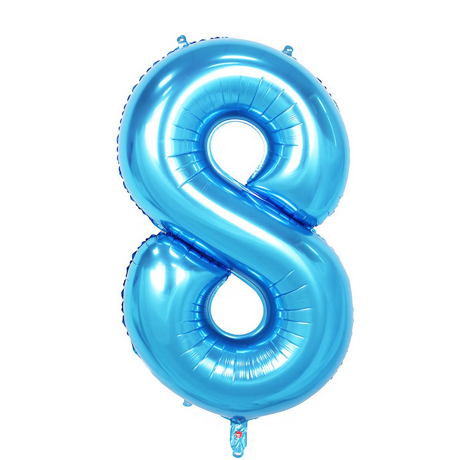 Balon din Folie Klevo, Cifra 8, 81 cm, Pentru Aer sau Heliu, Bulk, Albastru