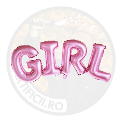 Balon din folie Girl, 67 cm, roz
