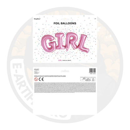 Balon din folie Girl, 67 cm, roz